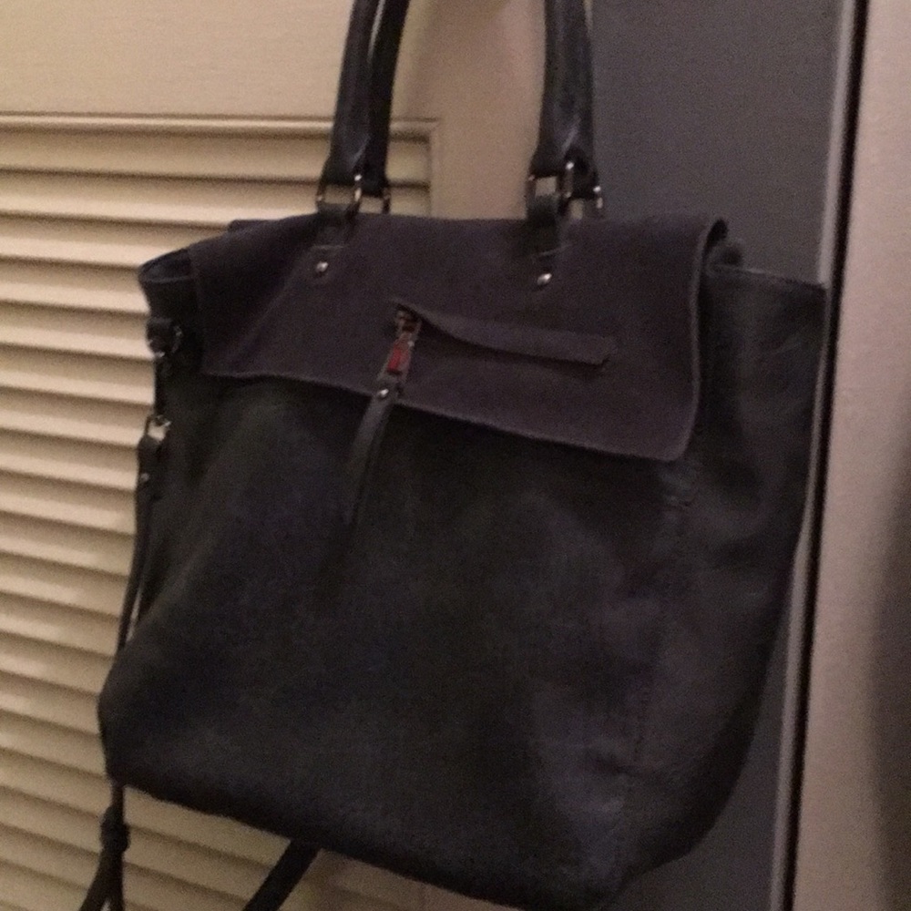 Moda Luxe suede and PU leather bag.